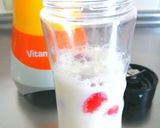 冷凍いちごで簡単*いちご牛乳作り方2写真