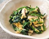 副菜に♪ほうれん草としいたけの卵炒め☆作り方6写真