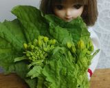 リカちゃん♡菜の花とホタテバター醤油炒め作り方1写真