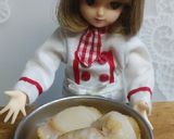 リカちゃん♡菜の花とホタテバター醤油炒め作り方2写真