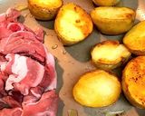 豚こま＆新じゃがハーブ風味炒め作り方3写真