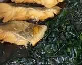 甘辛たれで♪簡単　真鱈・わかめの煮付け作り方8写真
