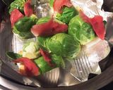 芽キャベツ、イカ、ガリのお好み焼き風作り方4写真
