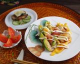 芽キャベツ、イカ、ガリのお好み焼き風作り方6写真