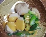 貴女風味で里芋白ネギの味噌餡♥ゆりさん風作り方2写真