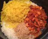 すしのこでカンタン鮭とたくあんの混ぜご飯作り方2写真