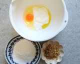 米粉のクルミホットケーキ♪りんご甘煮かけ作り方2写真