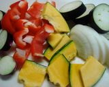 清酒を使って☆夏野菜のフライパン蒸し焼き作り方2写真