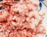 レンジりんごソースひき肉のせドーム蒸し作り方1写真