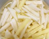レンジりんごソースひき肉のせドーム蒸し作り方11写真