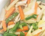 全てレンジじゃがいもひき肉りんごソース丼作り方11写真