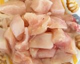 全てレンジ胸肉さつま芋の味噌バター蒸し煮作り方2写真