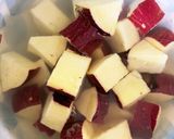 全てレンジ胸肉さつま芋の味噌バター蒸し煮作り方5写真