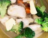 全てレンジ胸肉さつま芋の味噌バター蒸し煮作り方14写真