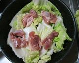 ヘルシーな白菜と鶏の重ね蒸し♪作り方1写真