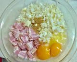 カリフラワーとベーコンのお好み焼き作り方4写真
