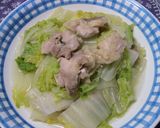 ヘルシーな白菜と鶏の重ね蒸し♪作り方4写真