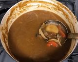 残ったカレーとコンビニで和風カレーうどん作り方6写真