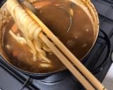 残ったカレーとコンビニで和風カレーうどん作り方8写真