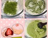 とちおとめがお洒落〜♡抹茶いちご大福♪作り方2写真