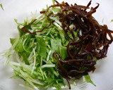 簡単！きくらげと水菜のゆず胡椒和え作り方1写真