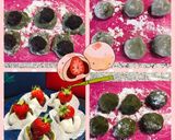 とちおとめがお洒落〜♡抹茶いちご大福♪作り方5写真