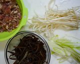 簡単!きくらげの豚すき焼き作り方2写真