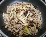 簡単!きくらげの豚すき焼き作り方5写真