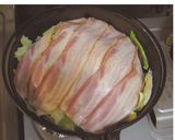 簡単ヘルシーキャベツとベーコンの酒蒸し作り方8写真