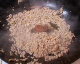 豚挽肉とニンニクの芽炒め丼作り方5写真