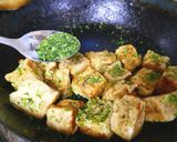 簡単節約ベジおかず☆高野豆腐の青のり焼き作り方5写真