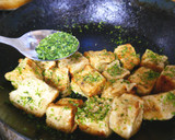 簡単節約ベジおかず☆高野豆腐の青のり焼き作り方5写真