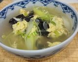 きくらげたっぷり☆豆苗と卵の中華スープ♪作り方6写真