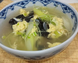 きくらげたっぷり☆豆苗と卵の中華スープ♪作り方6写真