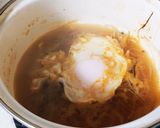 豆もやしと椎茸のユッケジャン風スープ♪作り方2写真
