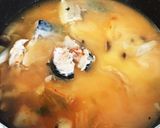 鯖とキムチの豆乳スープ作り方5写真