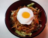 菊芋のキンピラ丼作り方5写真