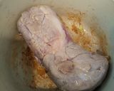 豚ヒレ肉とキノコの白ワイン煮りんご添え作り方3写真