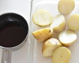 新じゃがと鶏もも肉の甘辛照り焼き作り方1写真