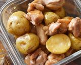 新じゃがと鶏もも肉の甘辛照り焼き作り方6写真