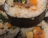 ラップで簡単！韓国風海苔巻き作り方6写真