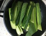 超簡単　ちんげん菜とホタテの炒め物作り方3写真