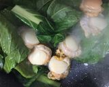 超簡単　ちんげん菜とホタテの炒め物作り方6写真