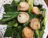 超簡単　ちんげん菜とホタテの炒め物作り方8写真