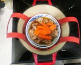 骨付き豚肉のブラックビーンソース蒸し作り方2写真