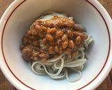 納豆へぎそば作り方2写真