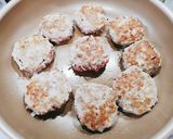 豚肉のえのき入りつくね焼き♬作り方6写真
