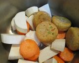 たけのこ芋とがんもの煮物（圧力鍋）作り方2写真
