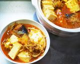 さばの味噌煮缶で簡単鍋作り方4写真
