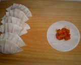 辛～い　茄子と白菜キムチの餃子作り方4写真